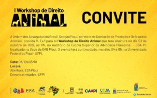 I Workshop de Direito Animal