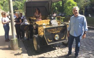 Petrópolis/RJ: testando a carruagem elétrica